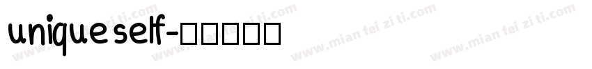 unique self字体转换